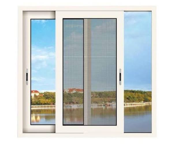 UPVC Windows with Glass &amp; Nylon Mesh